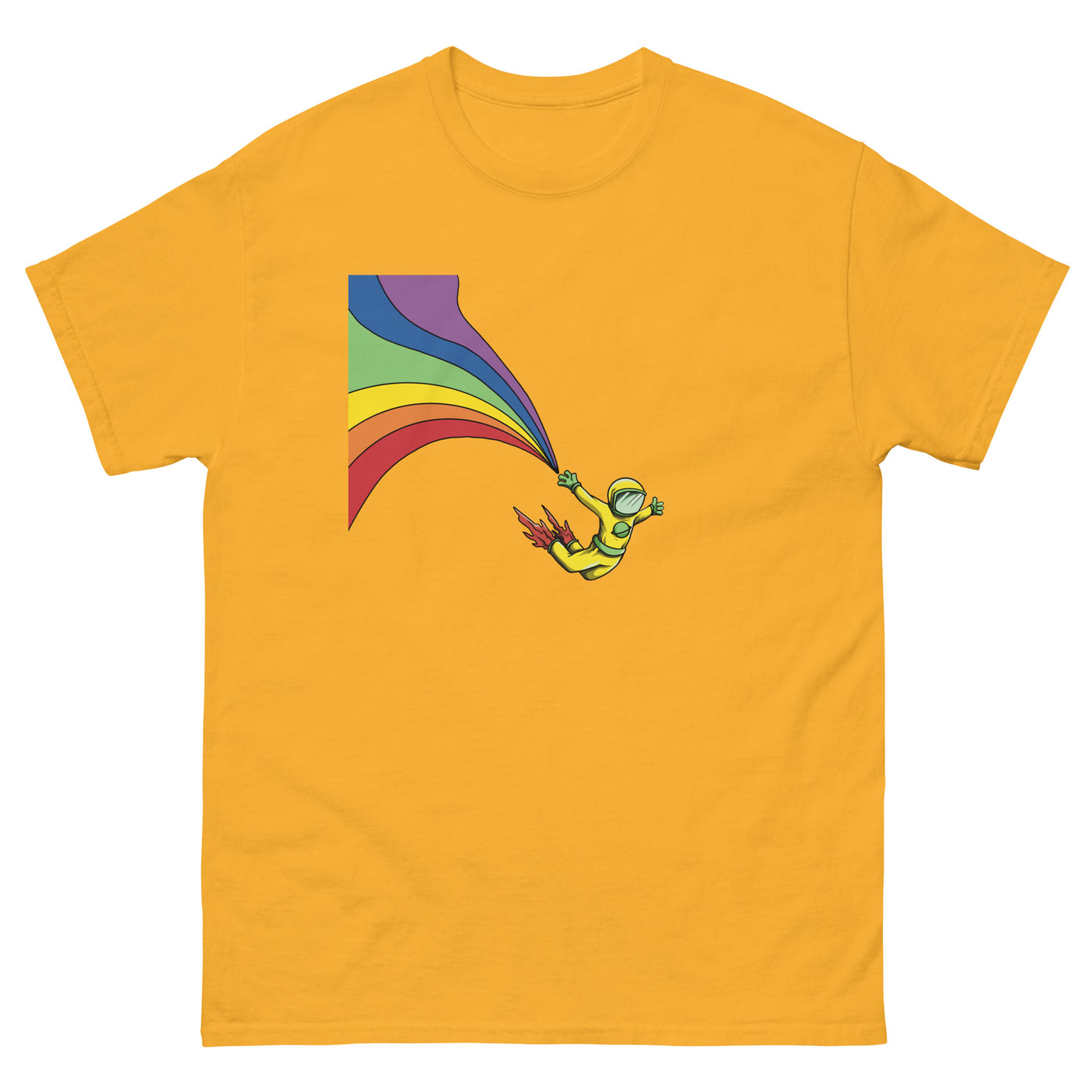 Rainbow astronaut T-shirt